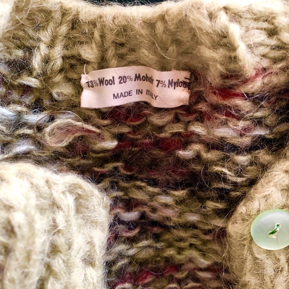 Wool Multicolored Button Down Cardigan - Picture 2 of 3